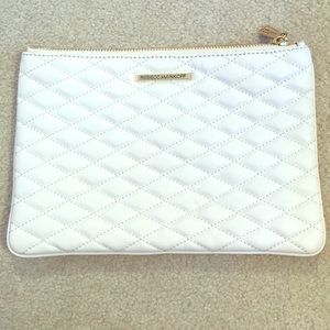 Rebecca Minkoff white quilted clutch